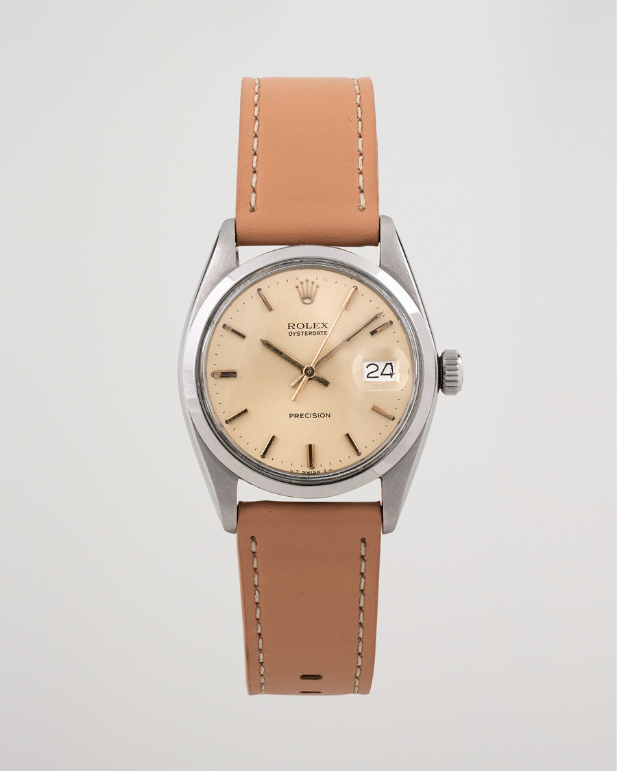 Men | Rolex Pre-Owned Precision 6694 Oysterdate Steel White | Rolex Pre-Owned | Precision 6694 Oysterdate Steel White