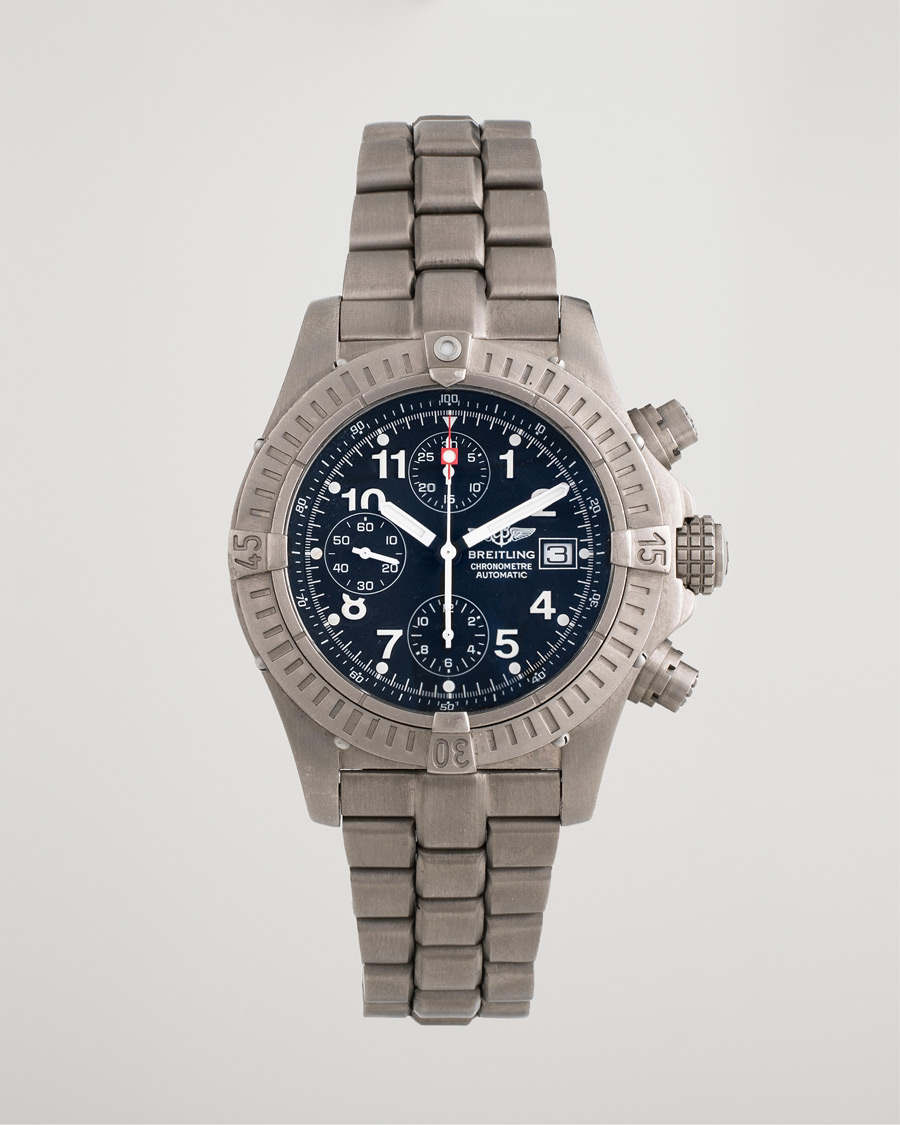 Men | Breitling Pre-Owned Avenger Steel Black | Breitling Pre-Owned | Avenger Steel Black
