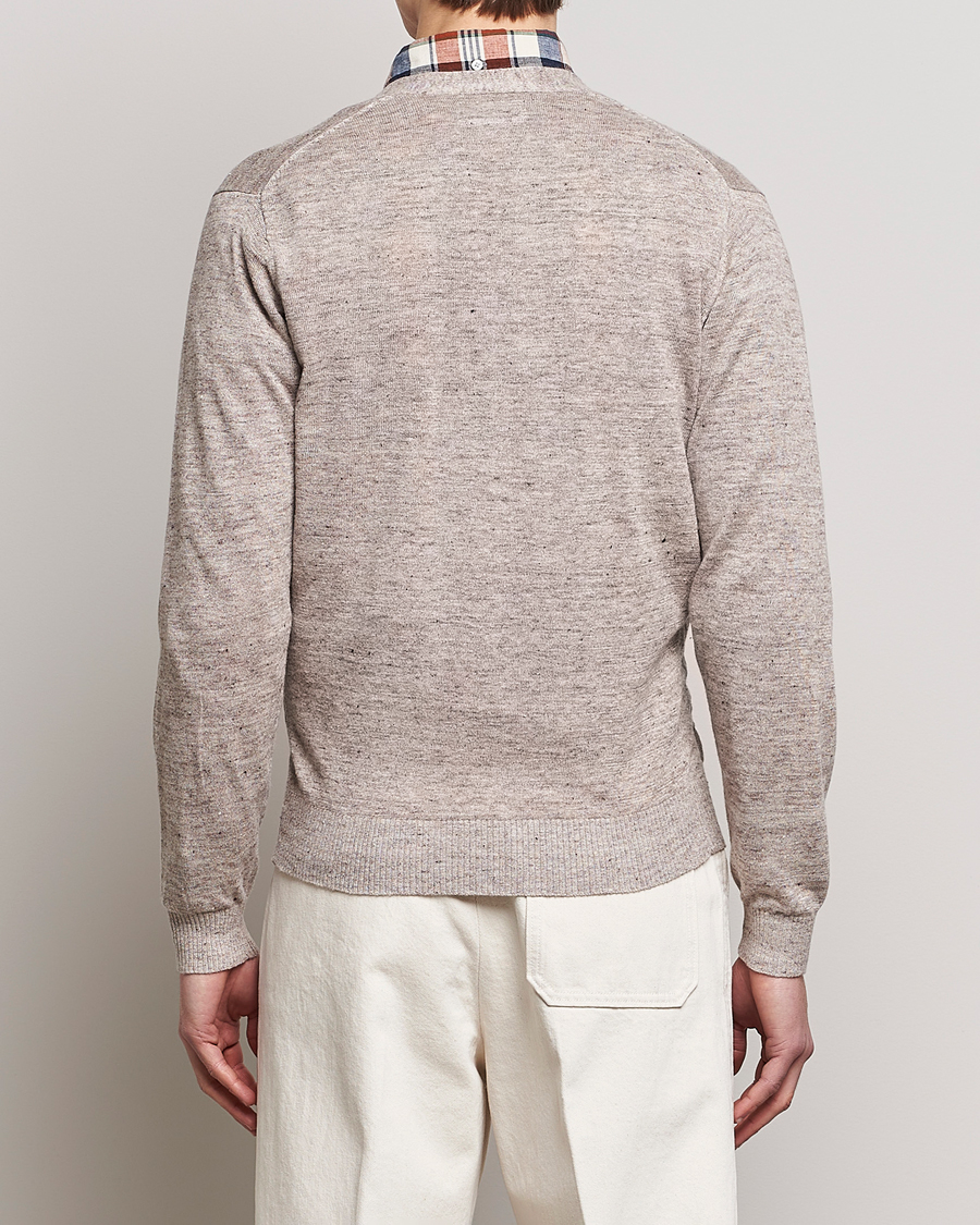 Men | Sweaters & Knitwear | BEAMS PLUS | Linen Cardigan Beige