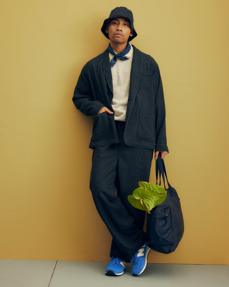 Men | Sweaters & Knitwear | BEAMS PLUS | Linen Crew Neck Sweater White