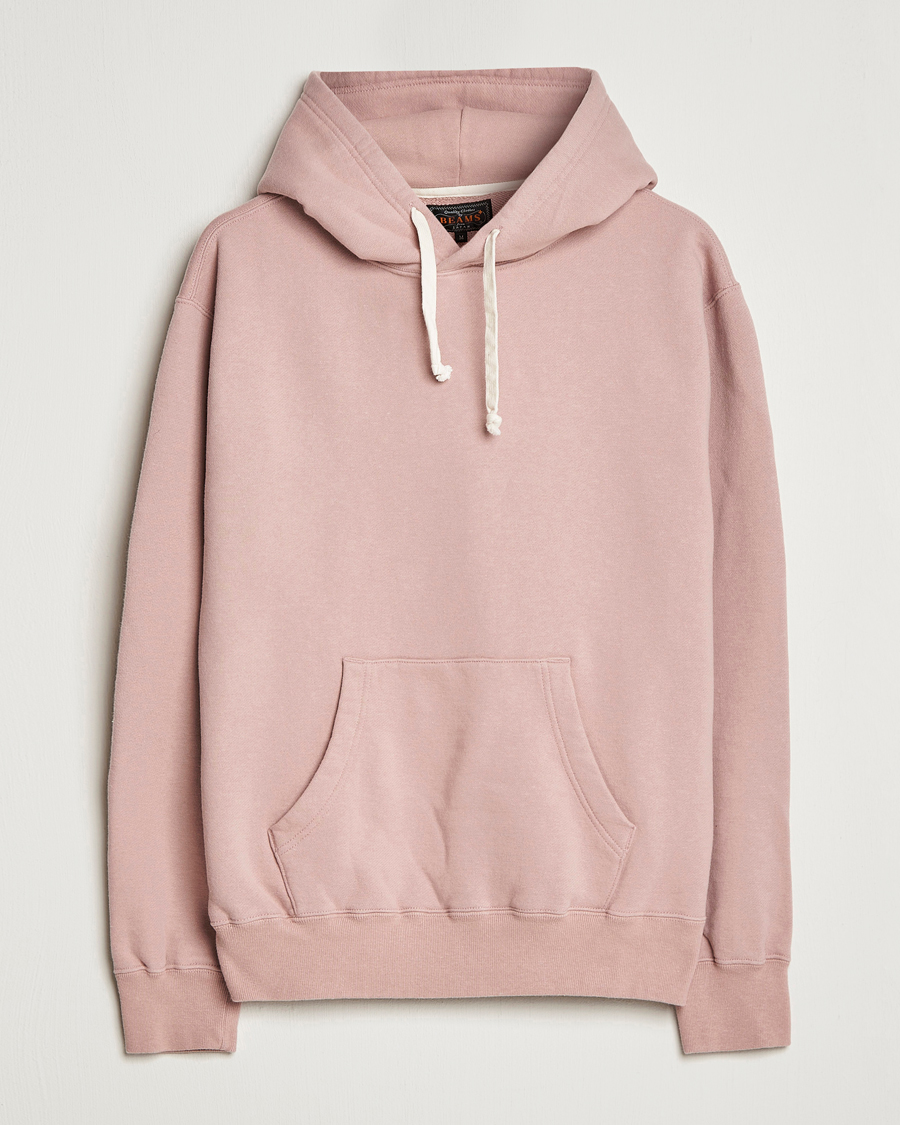 Men | Sweaters & Knitwear | BEAMS PLUS | Japanese Cotton Hoodie Pink