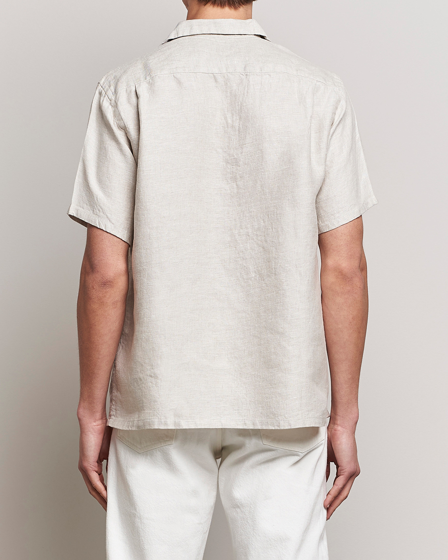 Men | Shirts | BEAMS PLUS | Linen/Chambray Camp Shirt Natural