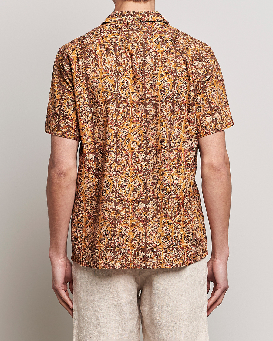 Men | Shirts | BEAMS PLUS | Block Print Camp Shirt Brown