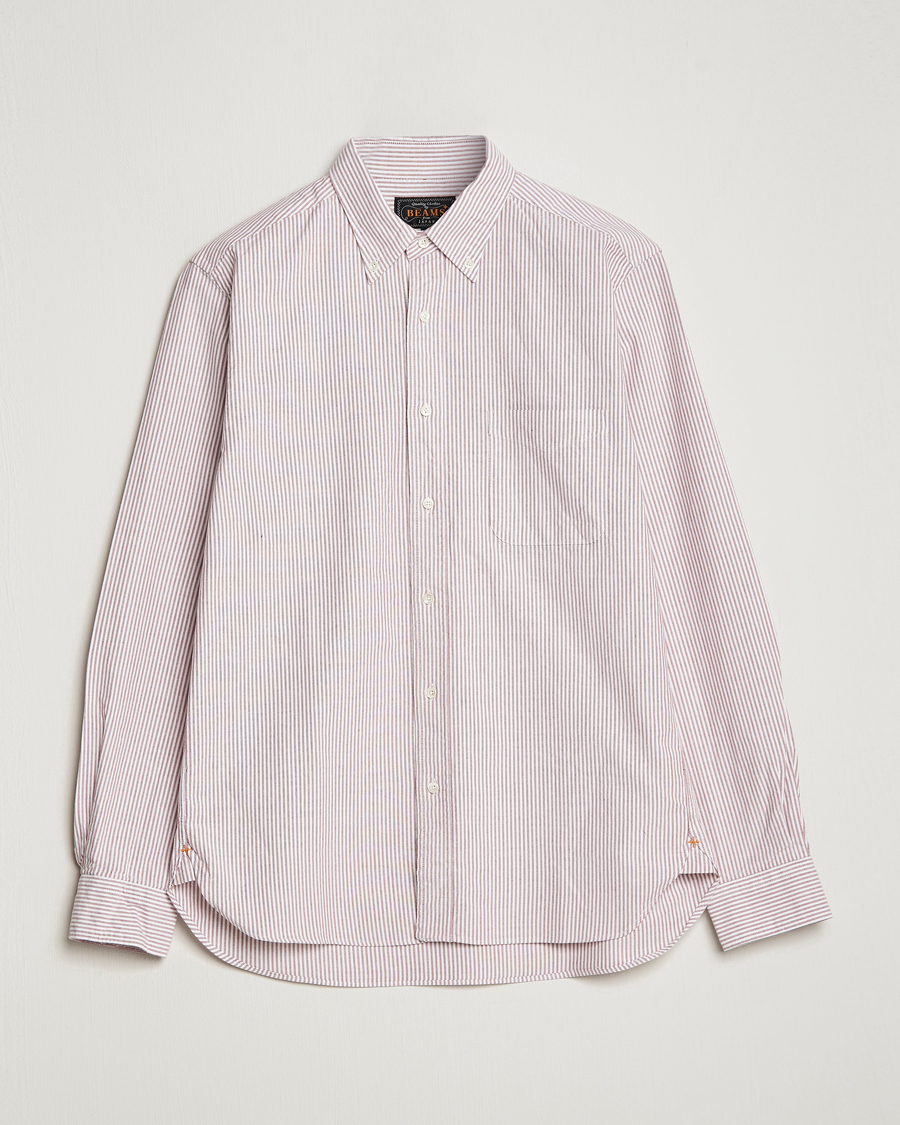 Men | Shirts | BEAMS PLUS | Oxford Button Down Shirt Wine