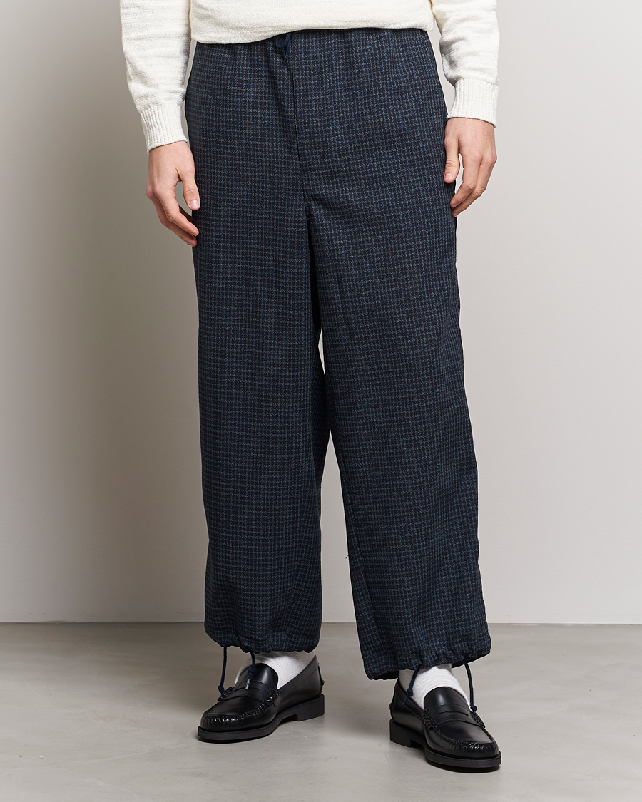 Men | Formal Trousers | BEAMS PLUS | Panama Wool Pants Navy