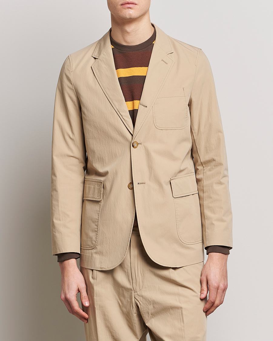 Men | Business Casual | BEAMS PLUS | Comfort Cloth Travel Jacket Beige
