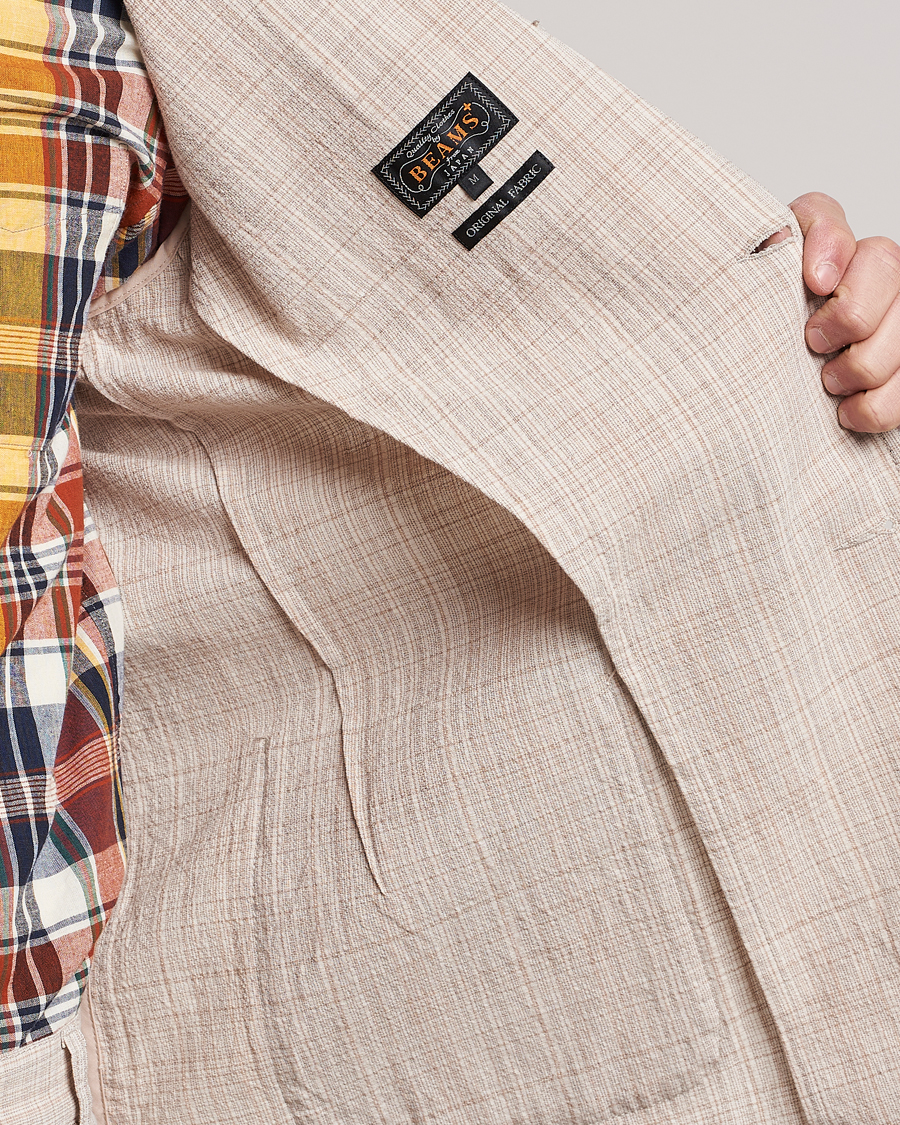 Men | Blazers | BEAMS PLUS | Cotton/Linen Comfort Jacket Natural