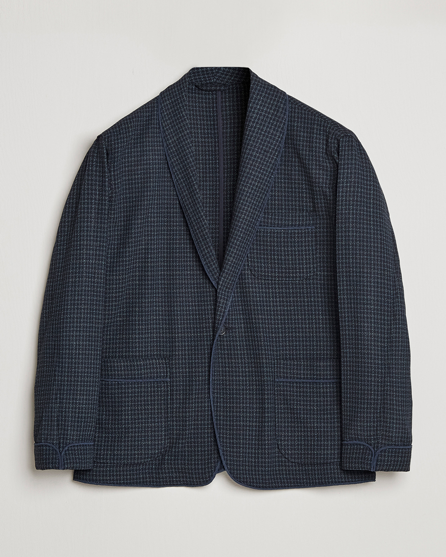 Men | Blazers | BEAMS PLUS | Panama Smoking Jacket Navy