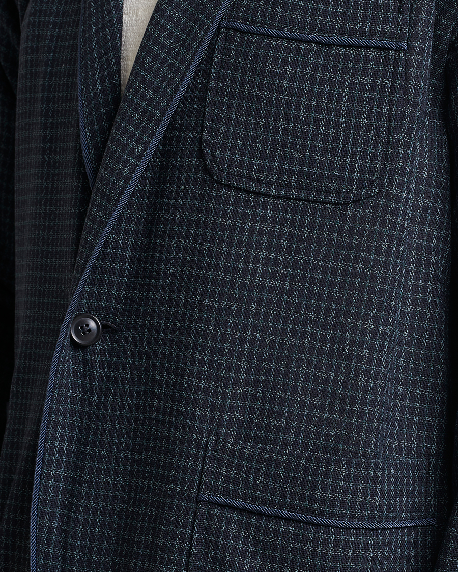 Men | Blazers | BEAMS PLUS | Panama Smoking Jacket Navy