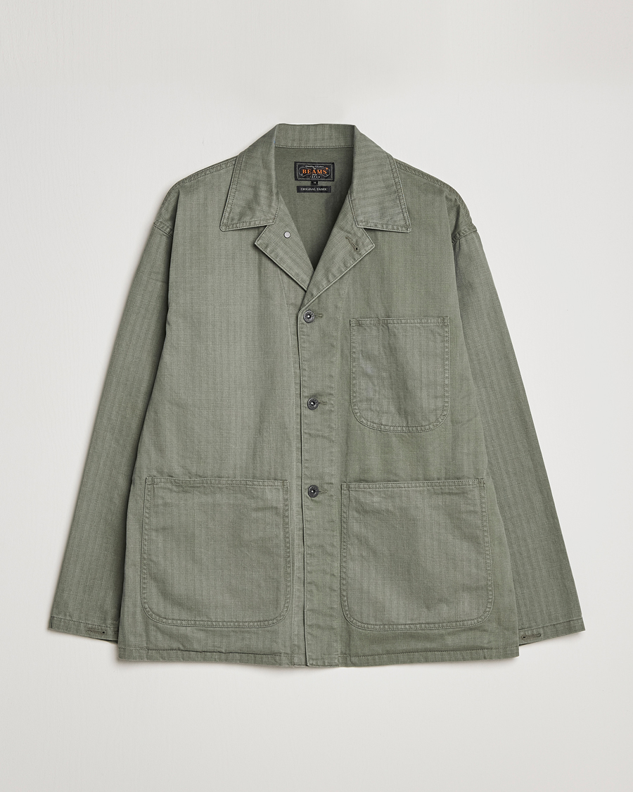 Men | Coats & Jackets | BEAMS PLUS | MIL Chore Jacket Olive