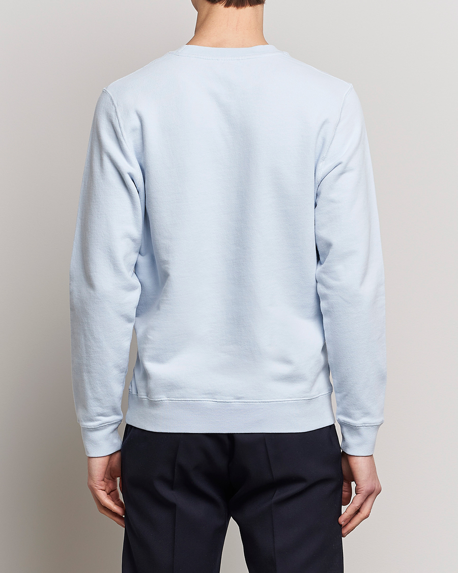 Men | Sweaters & Knitwear | Sunspel | Loopback Sweatshirt Pastel Blue