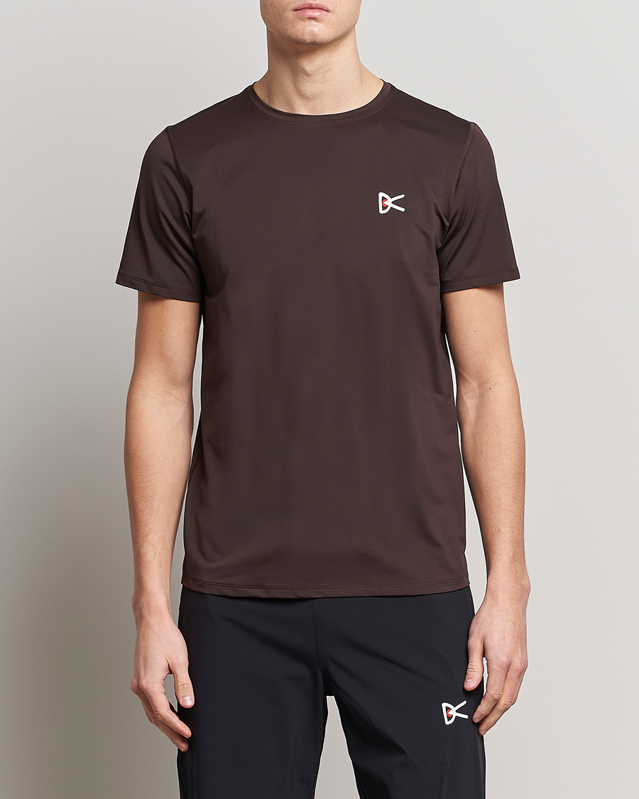 Men | New Brands | District Vision | Deva-Tech Short Sleeve T-Shirt Cacao