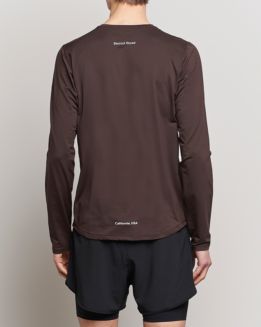 Men | T-Shirts | District Vision | Deva-Tech Long Sleeve T-Shirt Cacao
