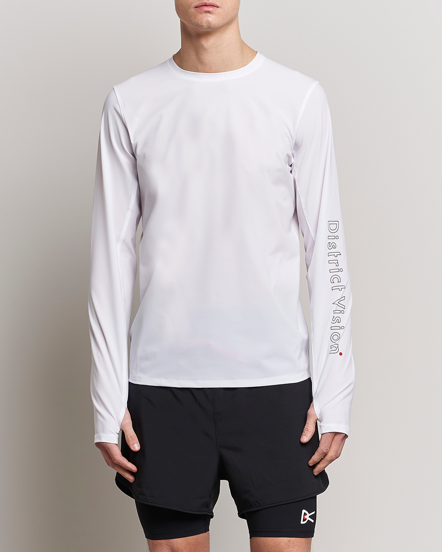 Men |  | District Vision | Palisade Long Sleeve Trail Shirt White