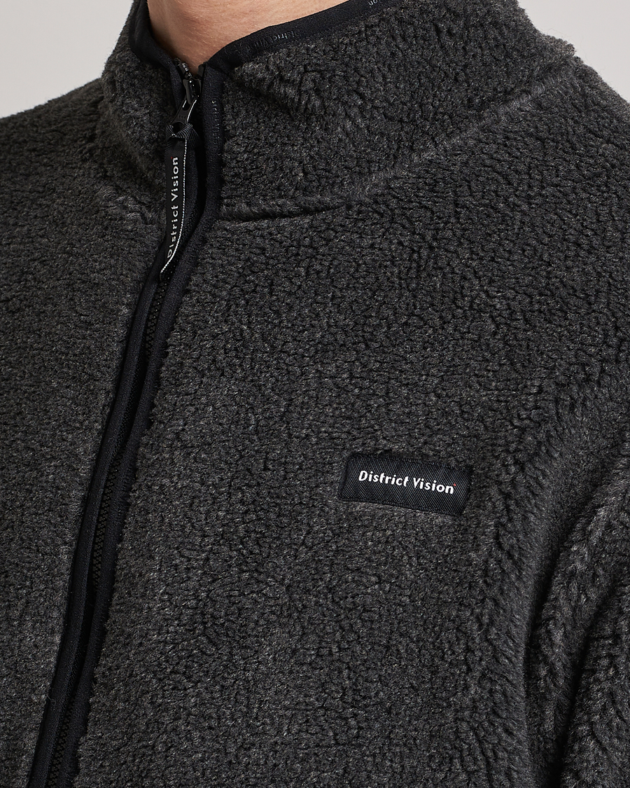 Men | Sweaters & Knitwear | District Vision | Doug Half Zip Fleece Charcoal