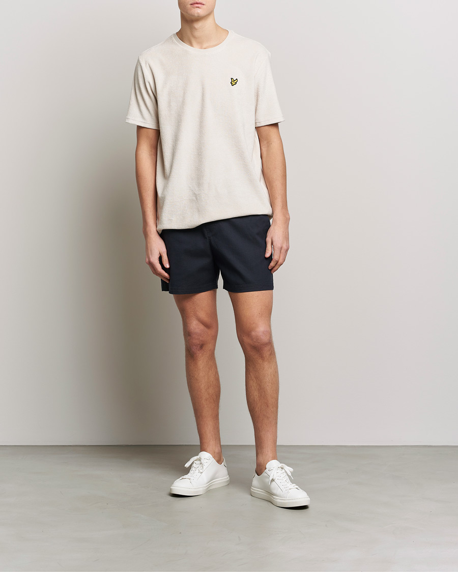 Men | Shorts | Lyle & Scott | Textured Shorts Dark Navy