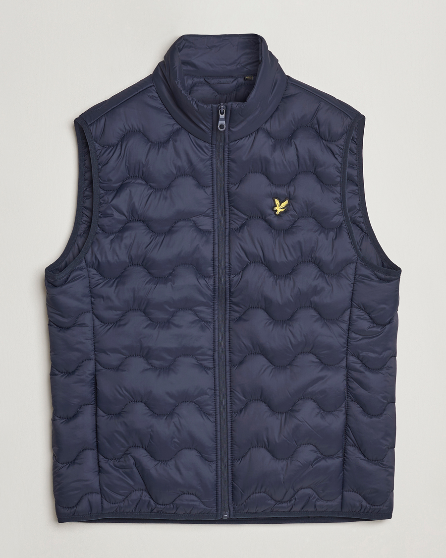 Men | Gilets | Lyle & Scott | Crest Quilted Gilet Vest Dark Navy