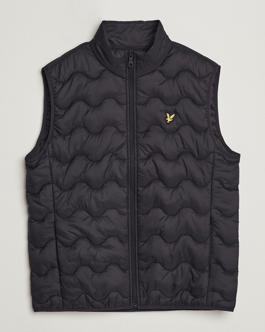 Men | Gilets | Lyle & Scott | Crest Quilted Gilet Vest Black