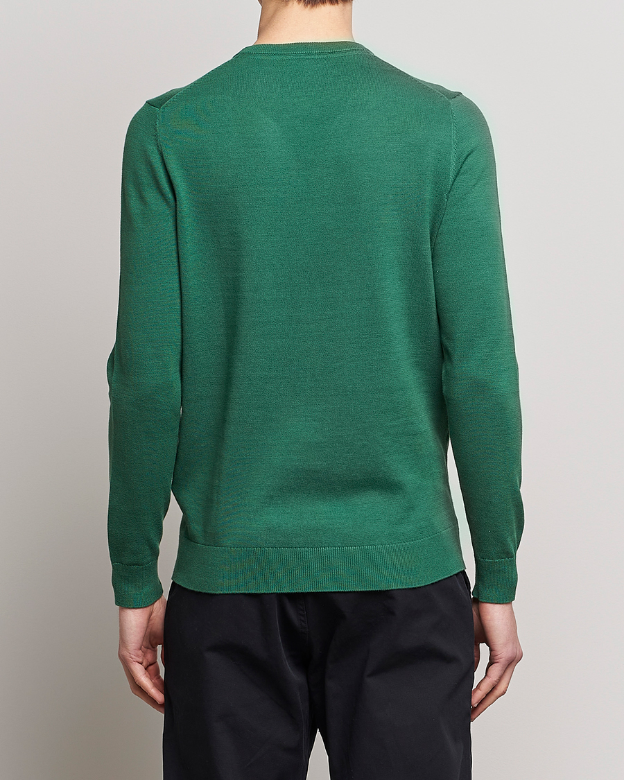 Men | Sweaters & Knitwear | Lyle & Scott | Crew Neck Cotton Sweater English Green
