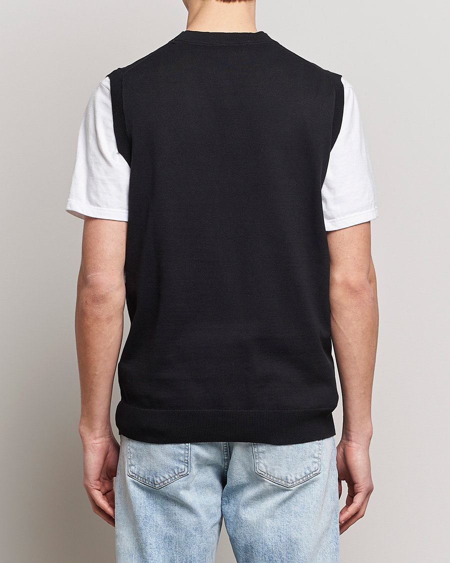 Men | Sweaters & Knitwear | Lyle & Scott | Cotton Vest Black