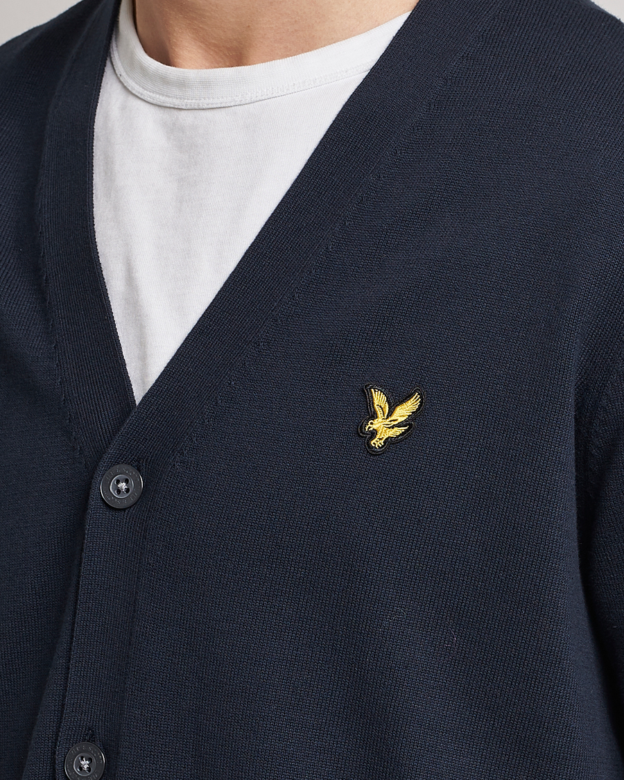Men | Sweaters & Knitwear | Lyle & Scott | Cotton Cardigan Dark Navy