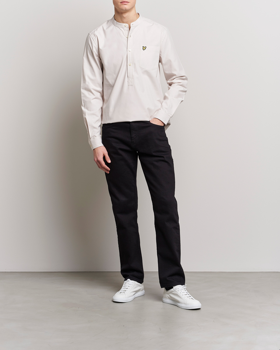 Lyle & Scott Marl Grandad Shirt Cove at CareOfCarl.com