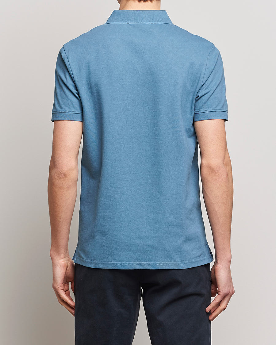 Men | Polo Shirts | Lyle & Scott | Plain Pique Polo Skipton Blue