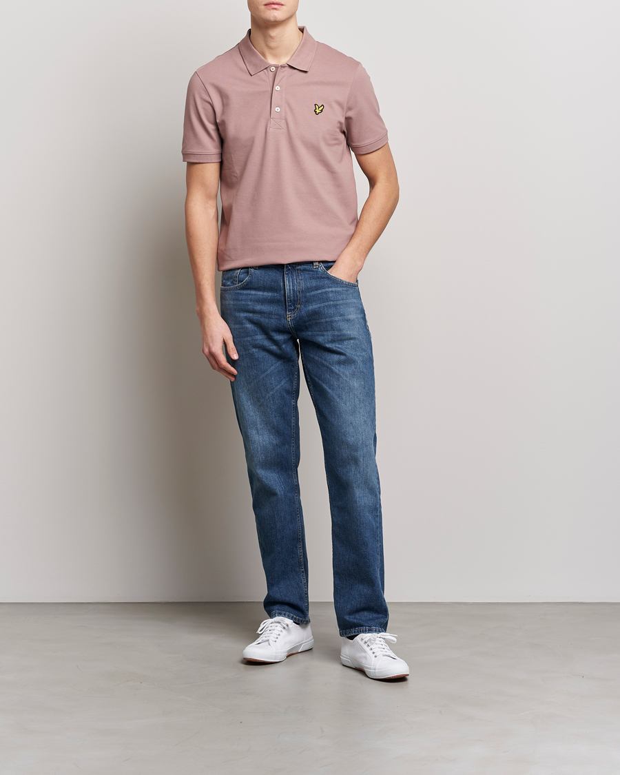 Men | Polo Shirts | Lyle & Scott | Plain Pique Polo Hutton Pink