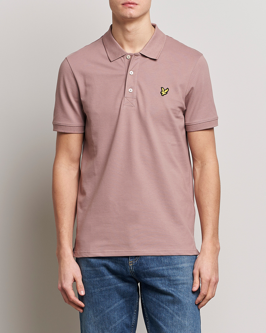 Men | Polo Shirts | Lyle & Scott | Plain Pique Polo Hutton Pink