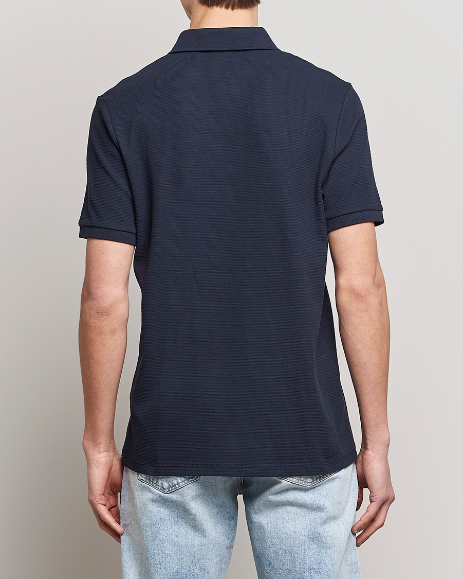 Men | Polo Shirts | Lyle & Scott | Milano Trim Pique Polo Dark Navy