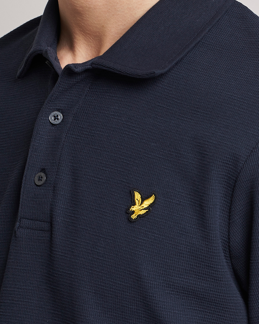Men | Polo Shirts | Lyle & Scott | Milano Trim Pique Polo Dark Navy