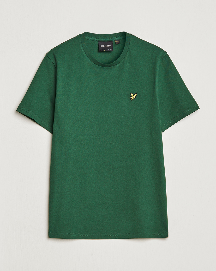 Men | T-Shirts | Lyle & Scott | Crew Neck Organic Cotton Tee English Green