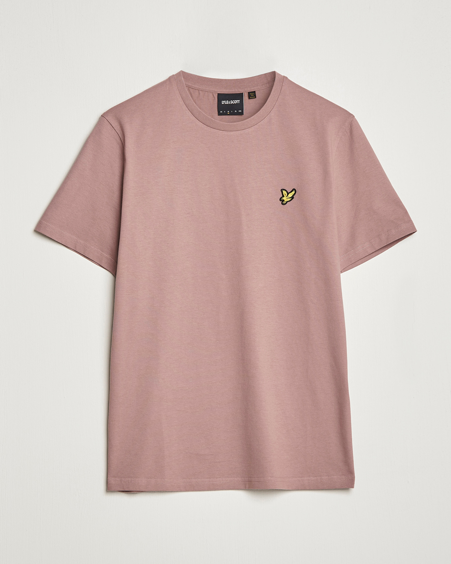 Men | T-Shirts | Lyle & Scott | Crew Neck Organic Cotton Tee Hutton Pink