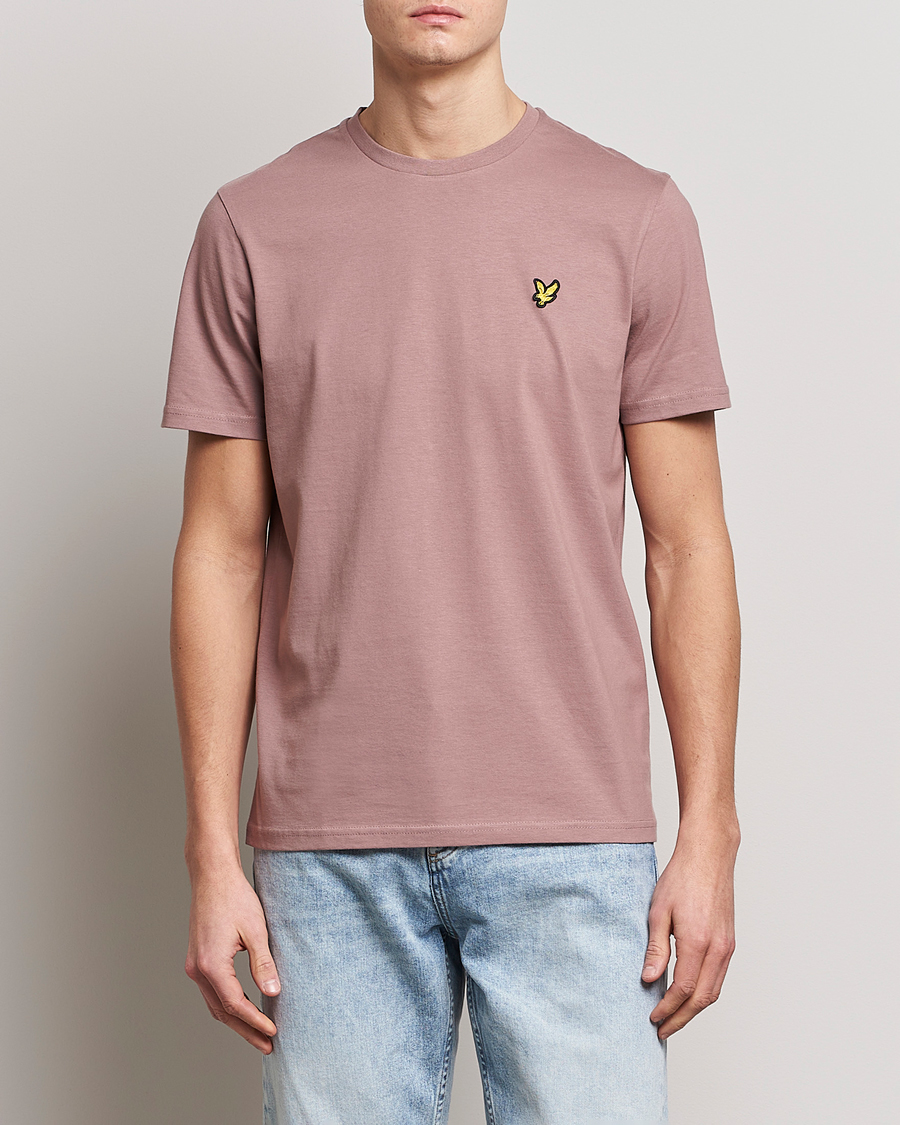 Men | T-Shirts | Lyle & Scott | Crew Neck Organic Cotton Tee Hutton Pink