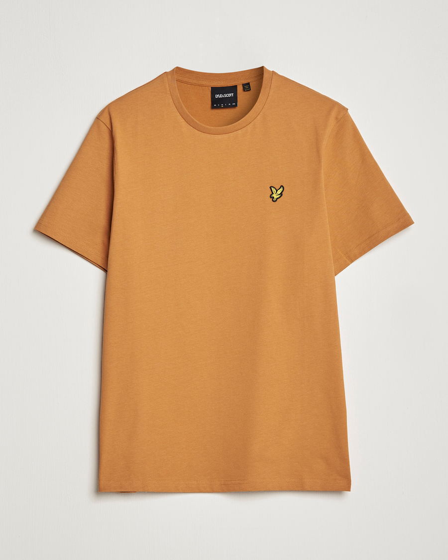 Men | T-Shirts | Lyle & Scott | Crew Neck Organic Cotton Tee Salt Burne