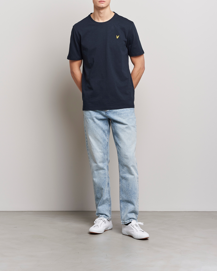 Men | T-Shirts | Lyle & Scott | Slub T-Shirt Dark Navy