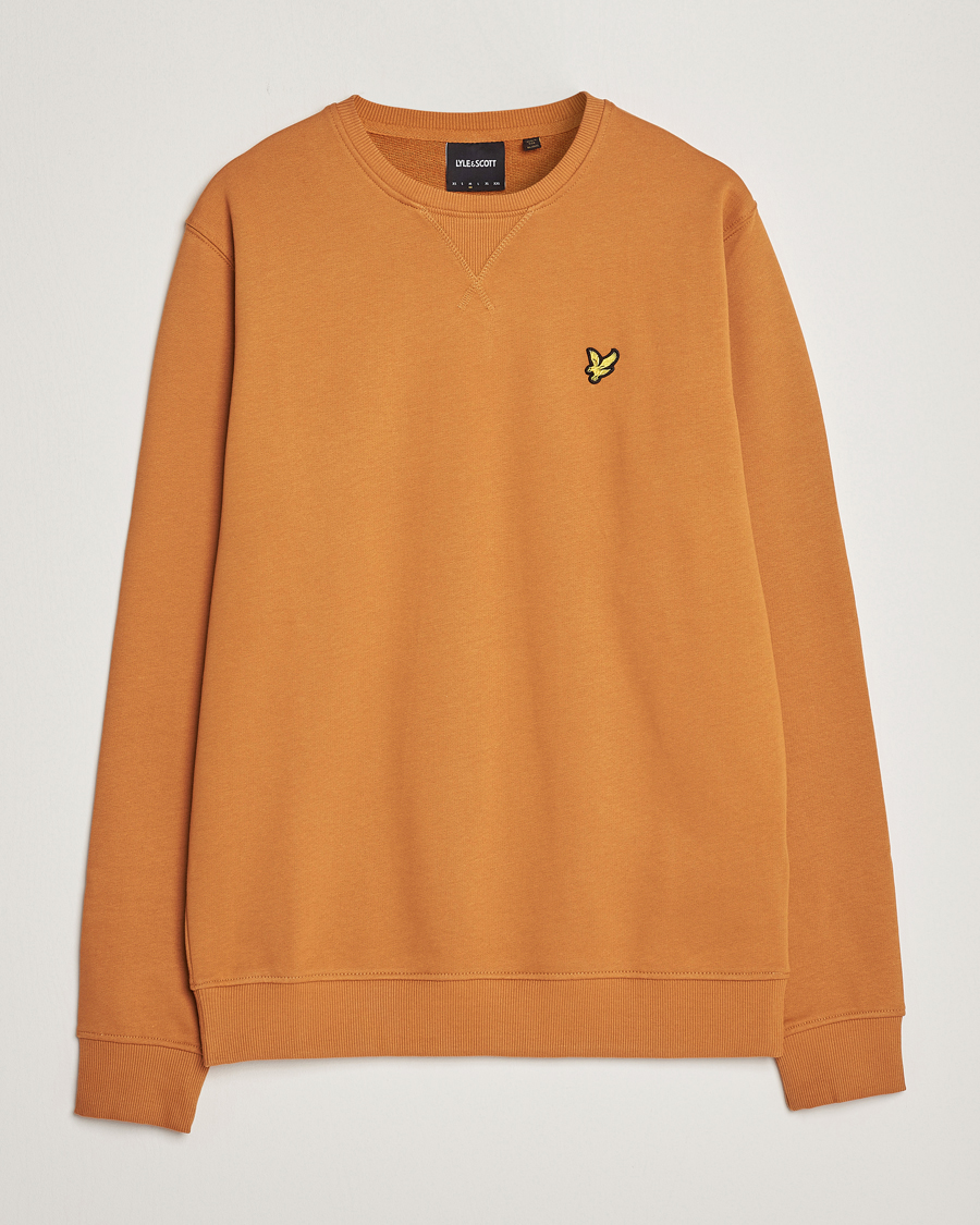 Men | Sweaters & Knitwear | Lyle & Scott | Crew Neck Cotton Sweatershirt Salt Burne