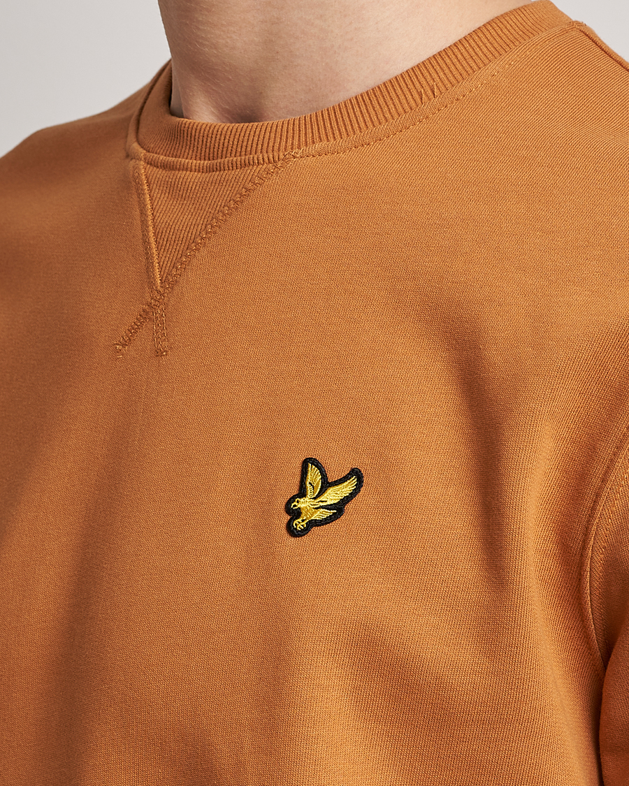 Men | Sweaters & Knitwear | Lyle & Scott | Crew Neck Cotton Sweatershirt Salt Burne