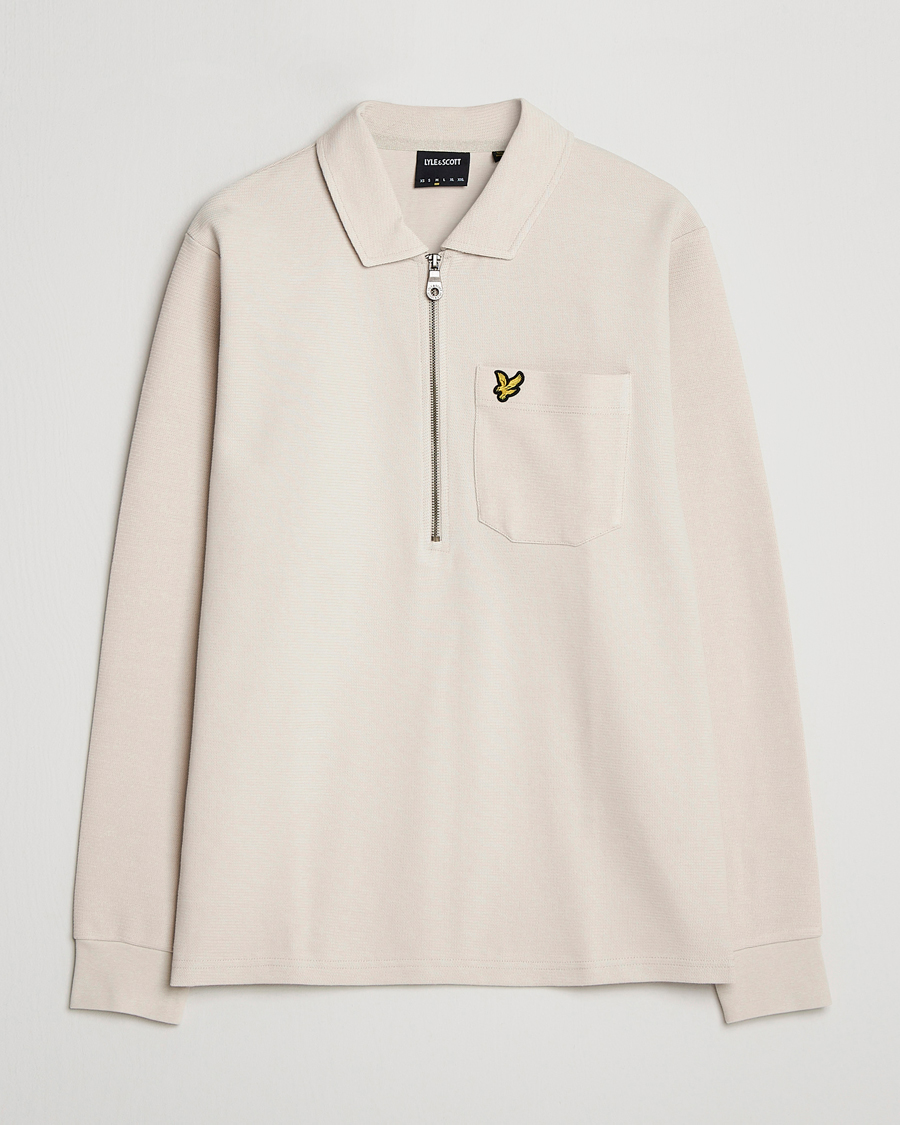 Men | Sweaters & Knitwear | Lyle & Scott | Crest Half Zip Sweater Cove