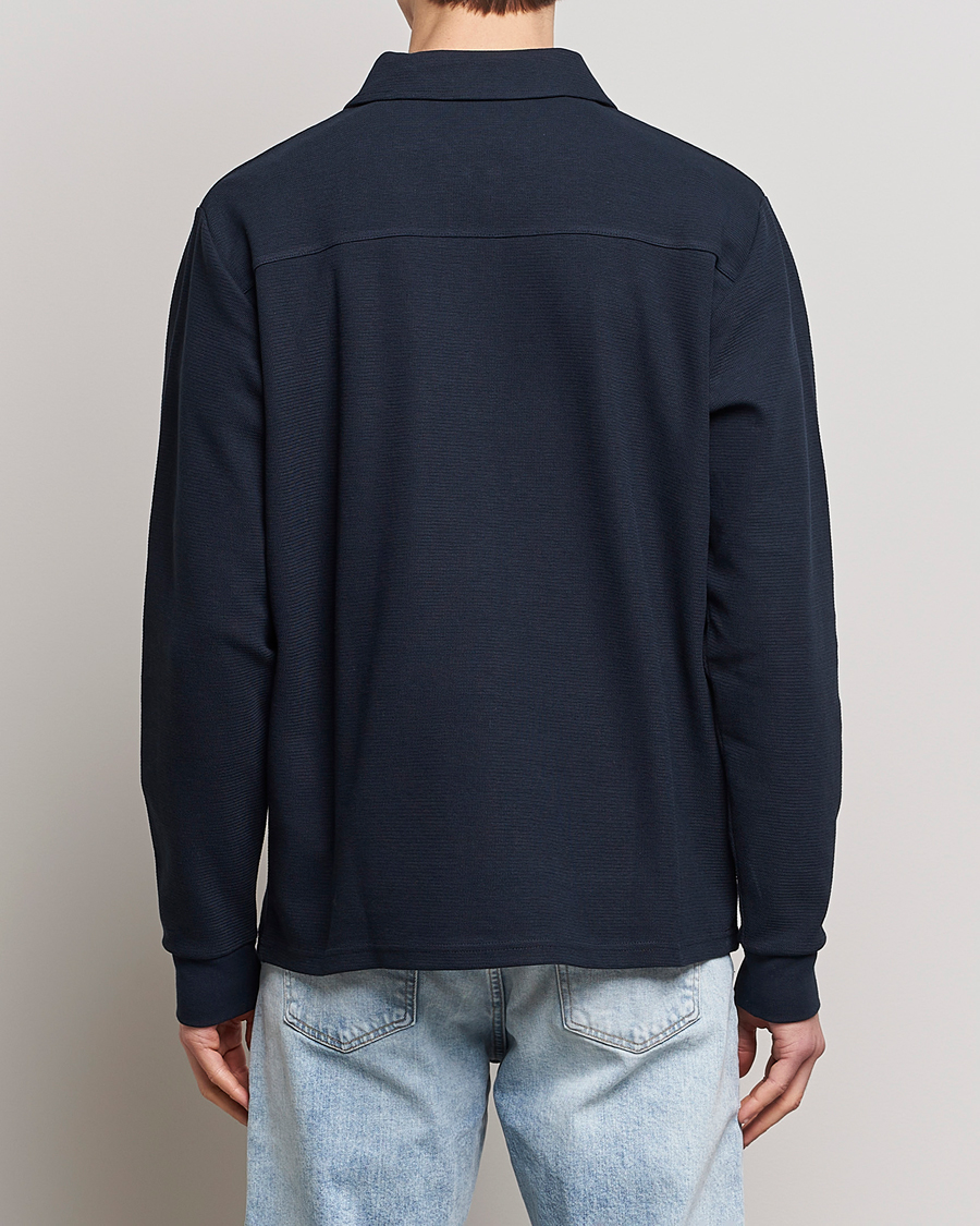 Men | Sweaters & Knitwear | Lyle & Scott | Crest Half Zip Sweater Dark Navy