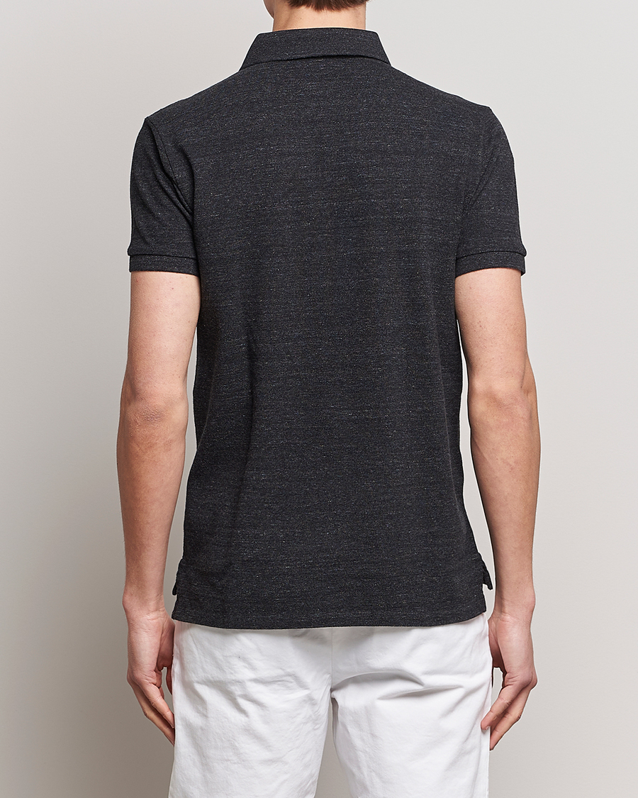 Men | Polo Shirts | Polo Ralph Lauren | Custom Slim Fit Polo Black Marl Heather