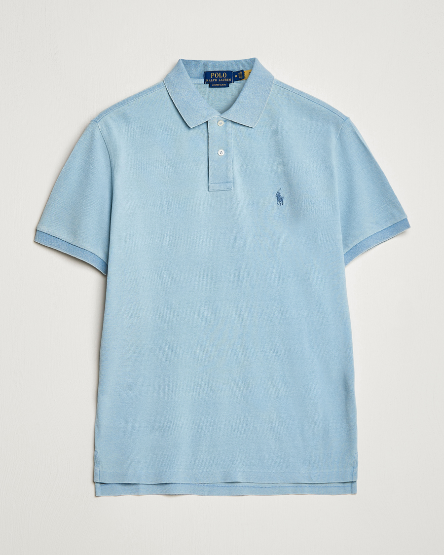 Men | Polo Shirts | Polo Ralph Lauren | Custom Slim Fit Polo Light Indigo