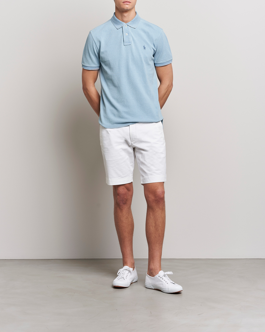 Men | Polo Shirts | Polo Ralph Lauren | Custom Slim Fit Polo Light Indigo