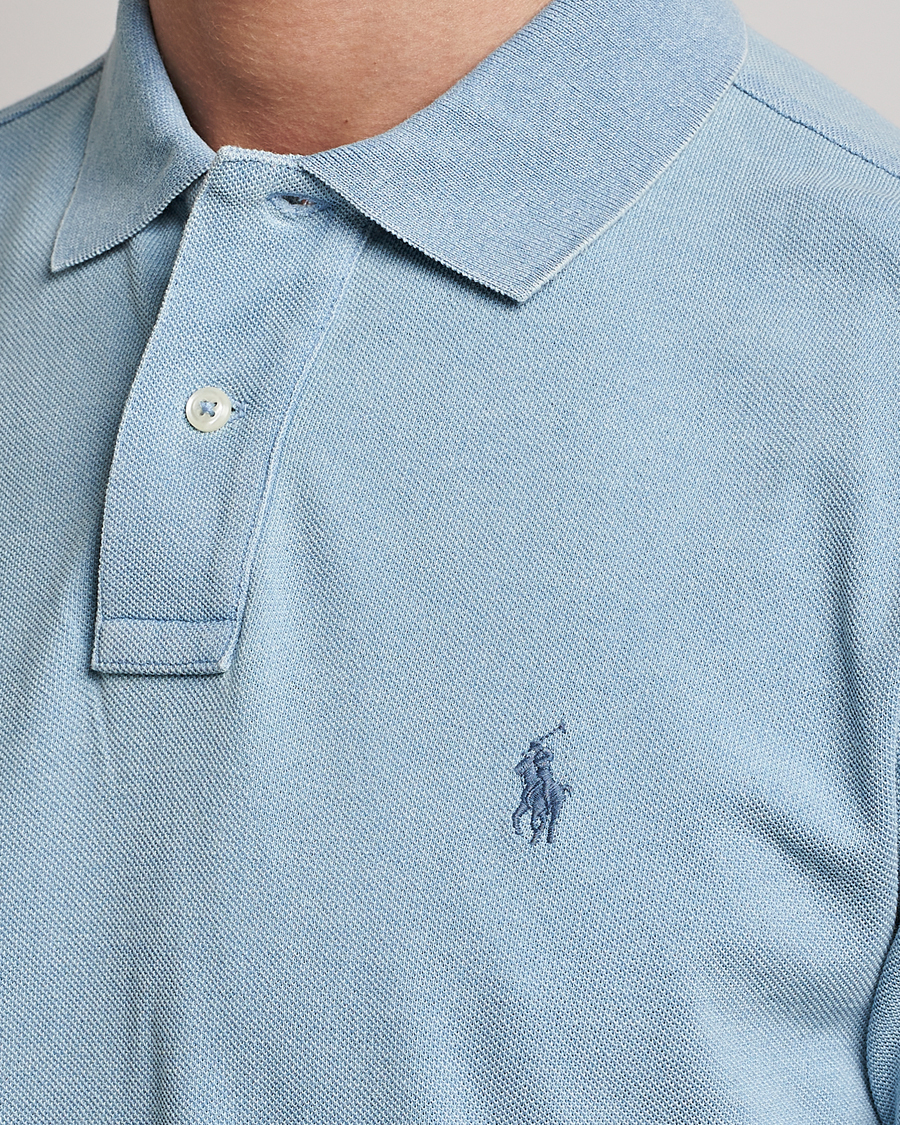 Men | Polo Shirts | Polo Ralph Lauren | Custom Slim Fit Polo Light Indigo