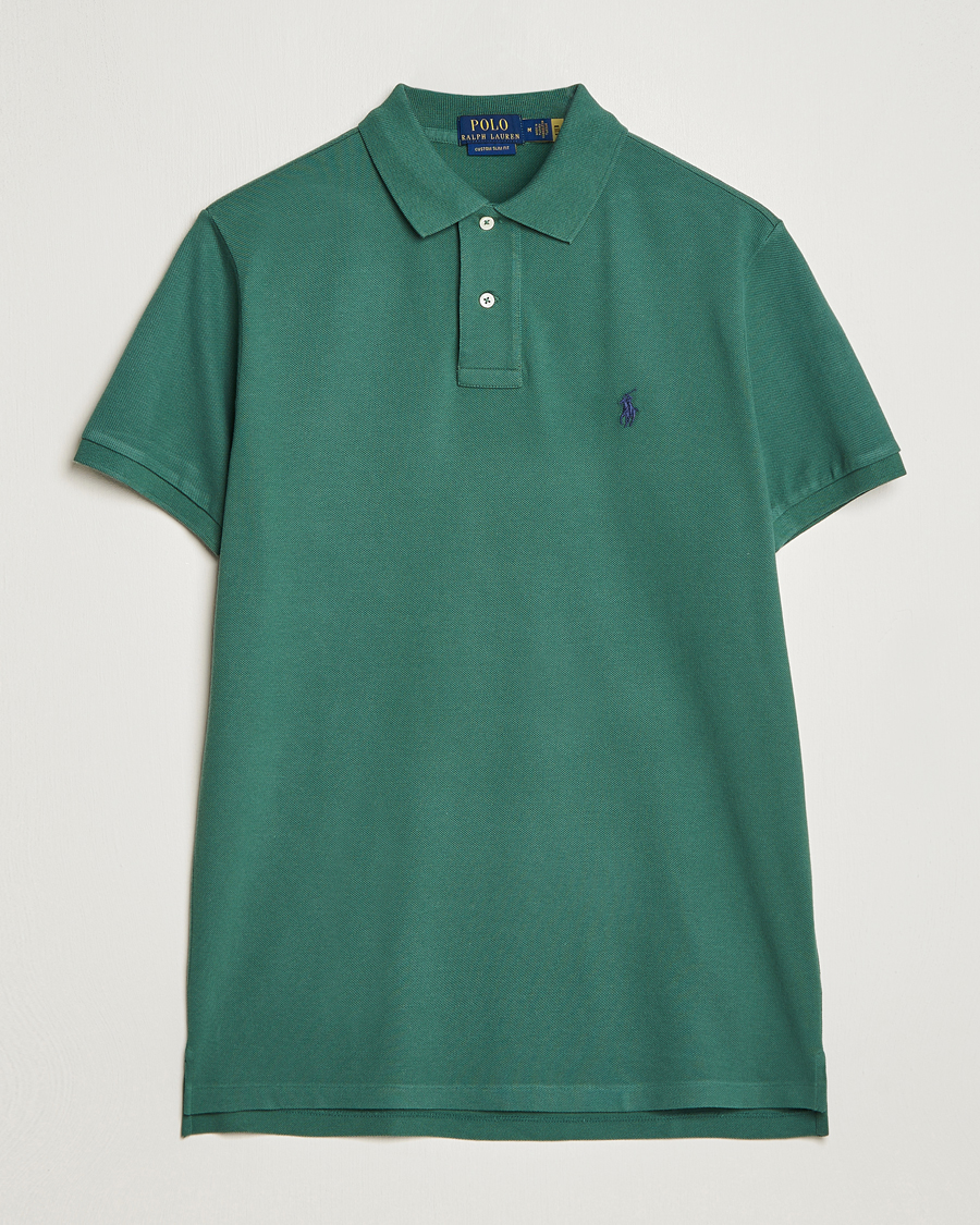 Men | Polo Shirts | Polo Ralph Lauren | Custom Slim Fit Polo Washed Forest