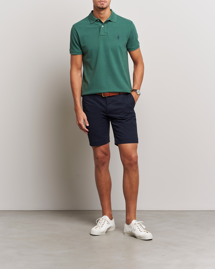 Men | Polo Shirts | Polo Ralph Lauren | Custom Slim Fit Polo Washed Forest