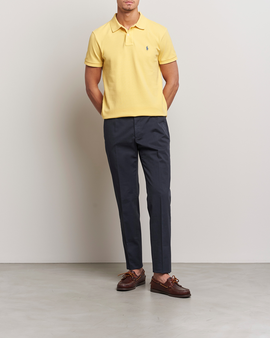 Men | Polo Shirts | Polo Ralph Lauren | Custom Slim Fit Polo Fall Yellow