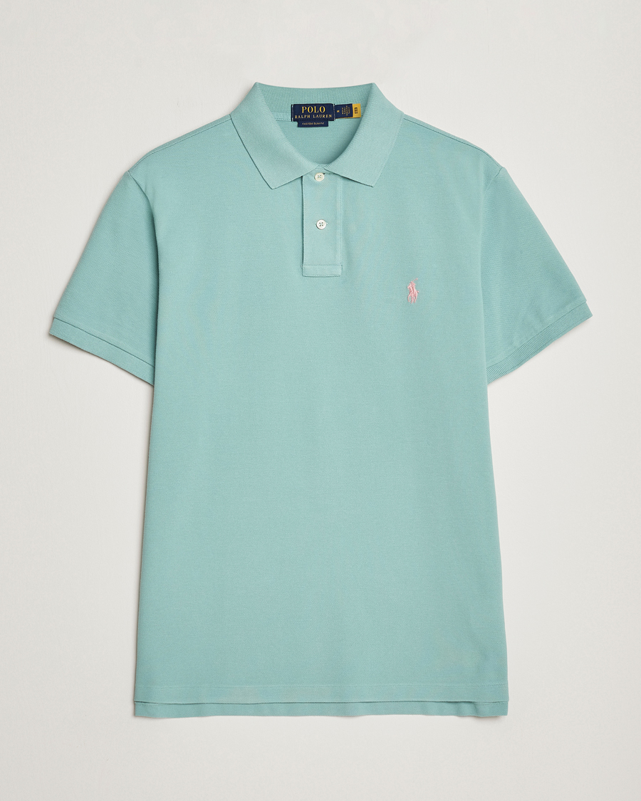 Men | Polo Shirts | Polo Ralph Lauren | Custom Slim Fit Polo Essex Green