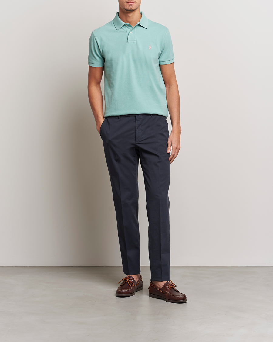 Men | Polo Shirts | Polo Ralph Lauren | Custom Slim Fit Polo Essex Green
