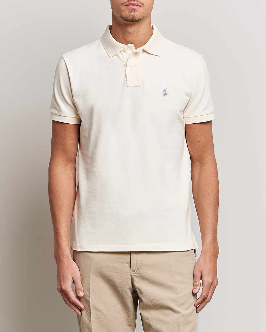 Men | New product images | Polo Ralph Lauren | Custom Slim Fit Polo Guide Cream